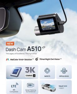 Camera hành trình Mỹ Tho – Giải pháp an toàn với 70mai A510